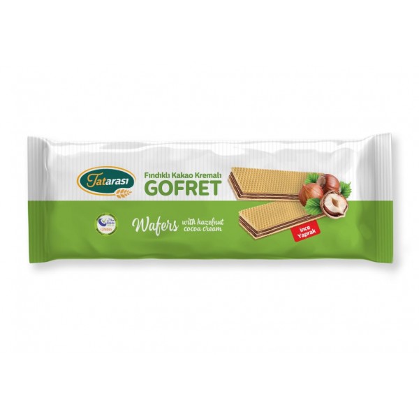TATARASI FINDIK KREMALI SADE GOFRET 140 Gr TATARASI FINDIK KREMALI SADE GOFRET 140 Gr
