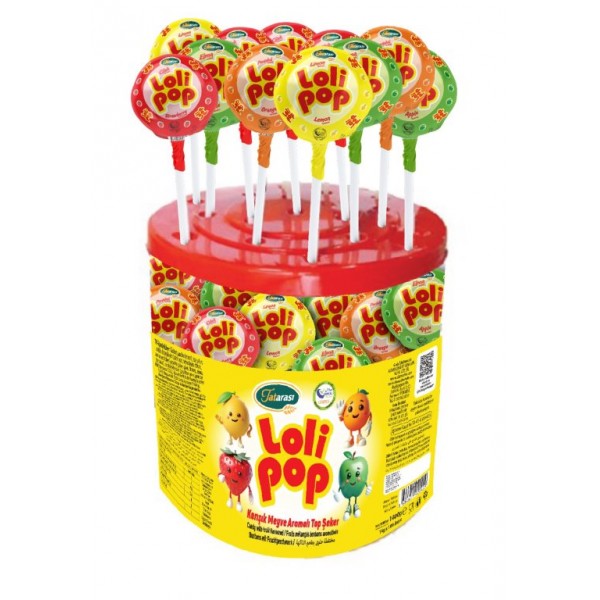 TATARASI KARIŞIK MEYVELİ LOLİPOP ŞEKER 14 GR